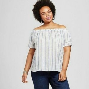 Ava & Viv Off Shoulder Blouse Sz 3X